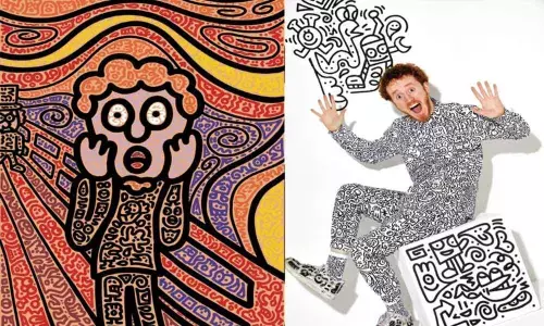 Doodle artist recreates iconic arts