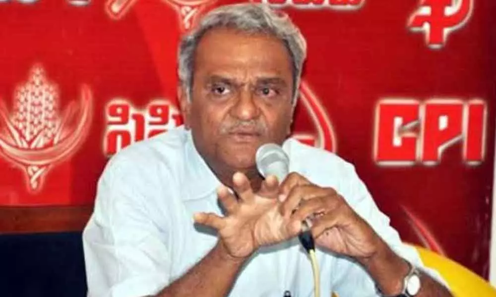 CPI leader Narayana apologizes for comments on Hyderabad encounter