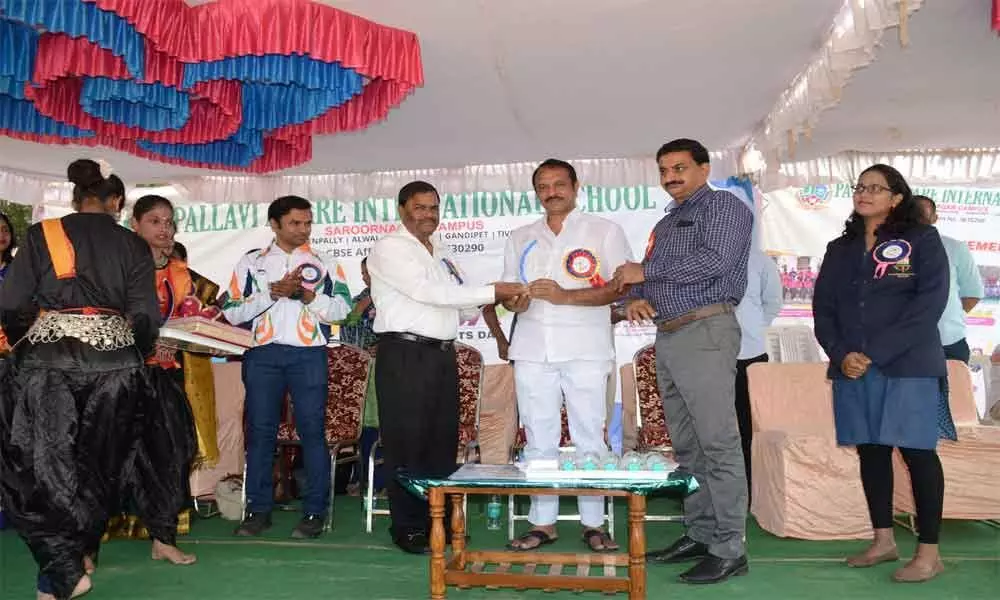 MLA Sudheer Reddy participates in sports day fete