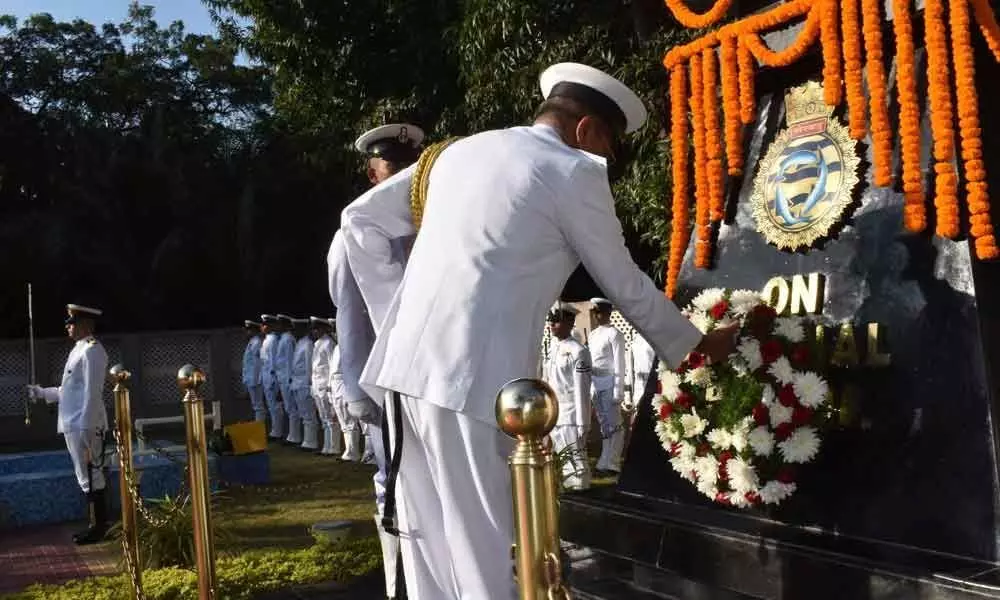 Visakhapatnam: Wreath laying ceremony marks Submarine Day