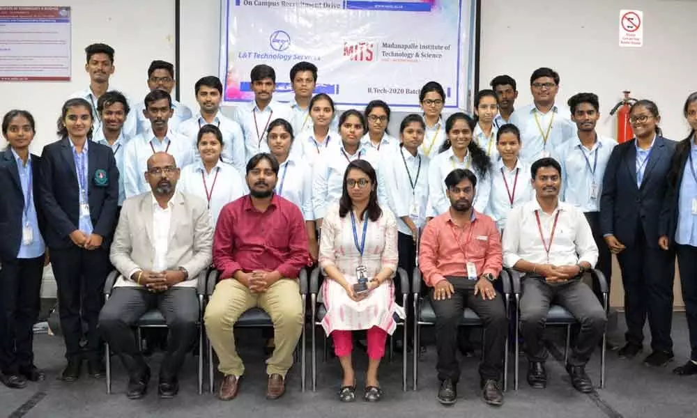 Madanapalle: 23 B Tech students of MITS get jobs in L&T