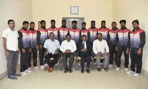 Rajamahendravaram: AKNU team for South India Kabaddi championship