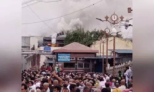 Fire breaks out at Boondi Potu at Tirumala