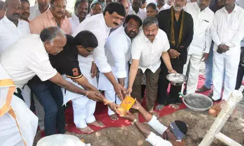 Bhumi puja held for community hall