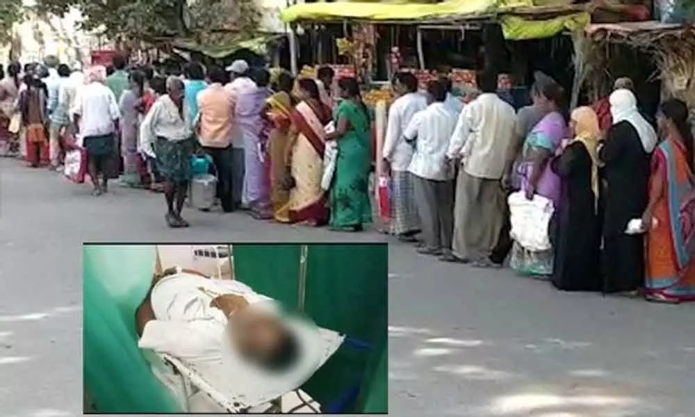 Farmer dies while in the queue for subsidised Onions in Gudivada