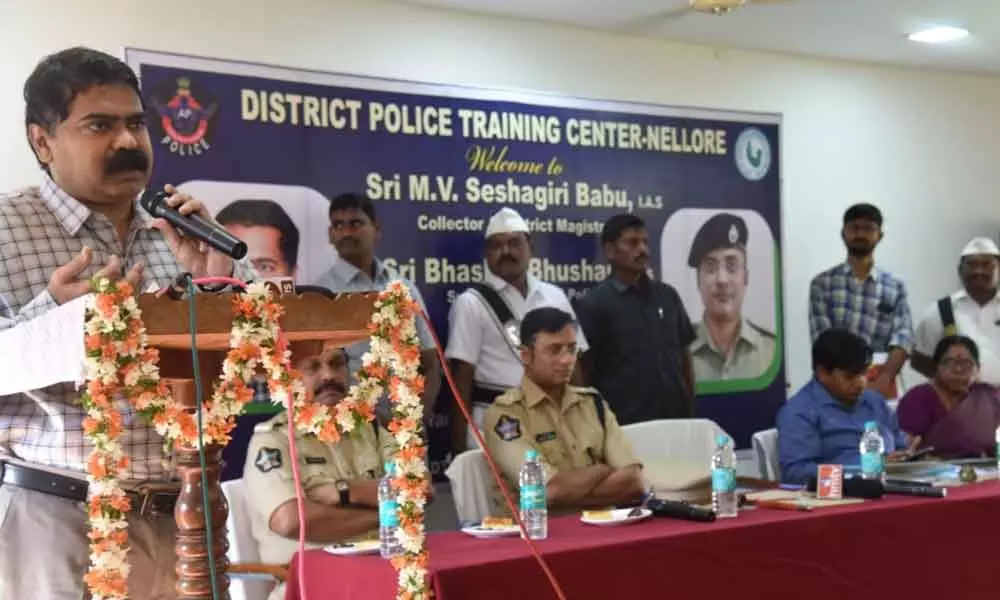 Nellore Collector MV Seshagiri Babu launches training for women secretaries