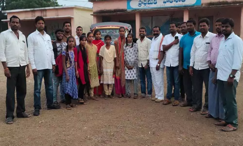 Village leaders provide transport for students