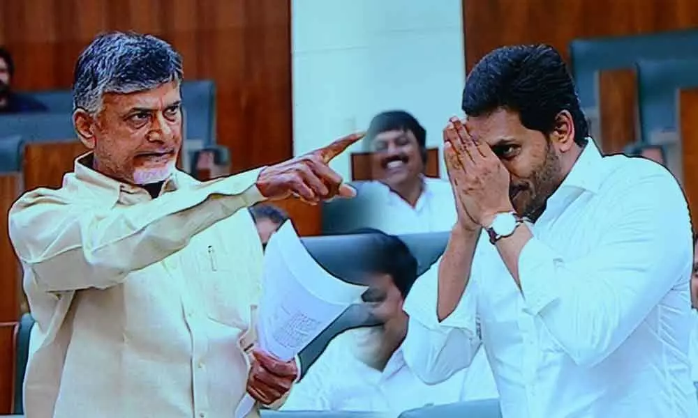 House witnesses heated debate between CM Jagan, Chandrababu Naidu