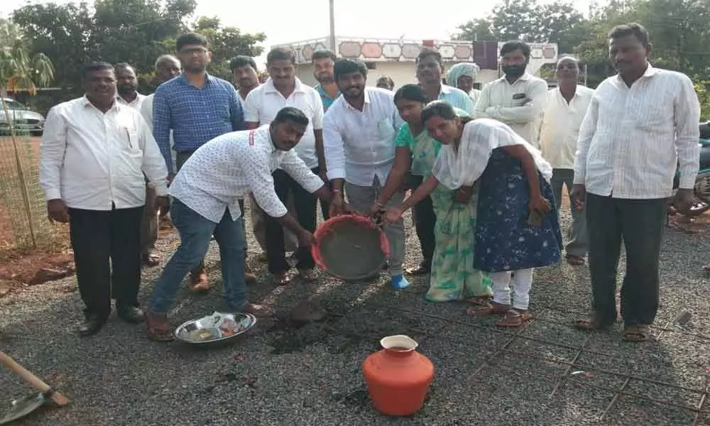 Zaheerabad: CC road works launched in village