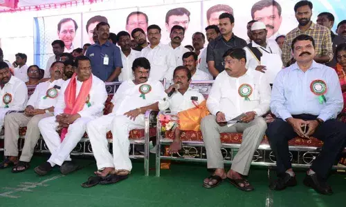Ministers Ch Malla Reddy and Talasani Srinivas Yadav attend International Disabled Day in Jawaharnagar