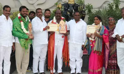 Award-winning sarpanches feted at Patancheru Constituency