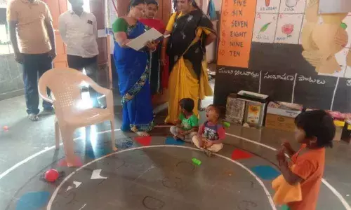 MPDO Sujatha Naik inspects dumping yard in Machireddipalli