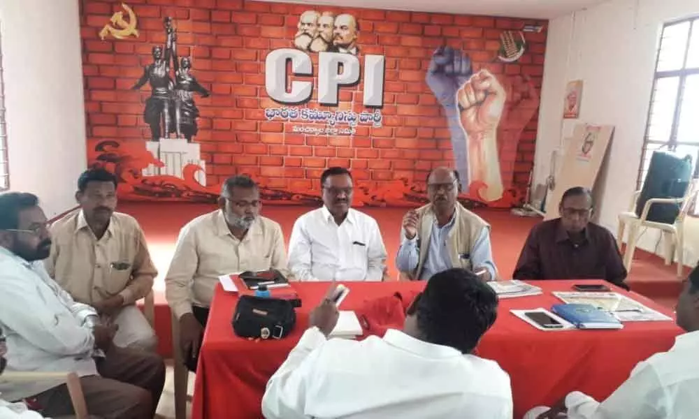 Communist Party of India is ready for civic polls: Mallesh in Mancherial