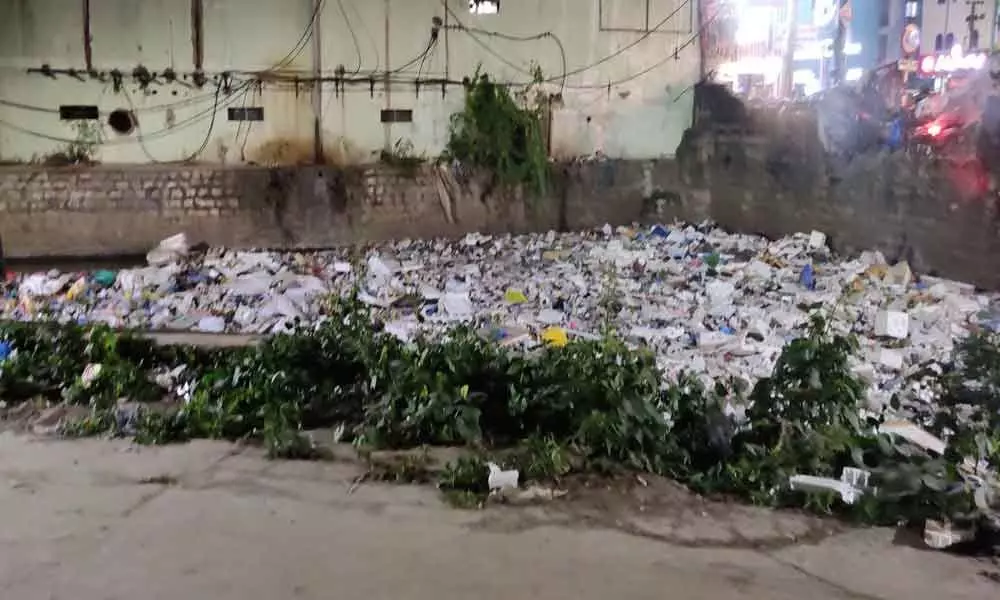 Garbage not cleared for months in Begumpet