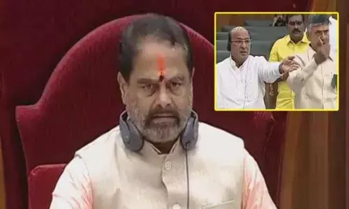 AP Assembly: Speaker forgives  Chandrababu Naidu for his remarks, says not to repeat again