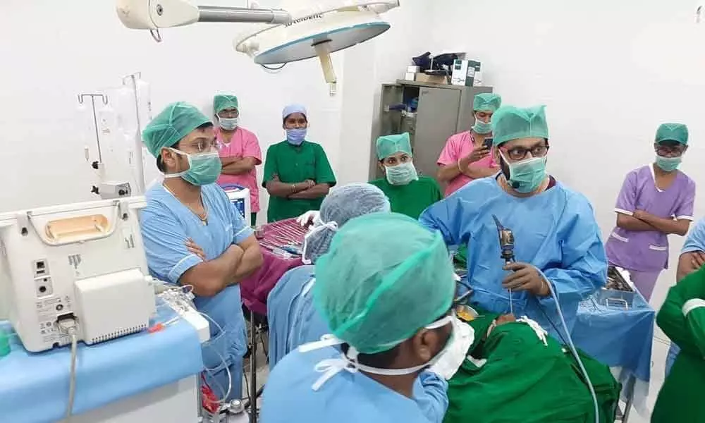 ENT workshop held, rare surgery performed in Rajamahendravaram