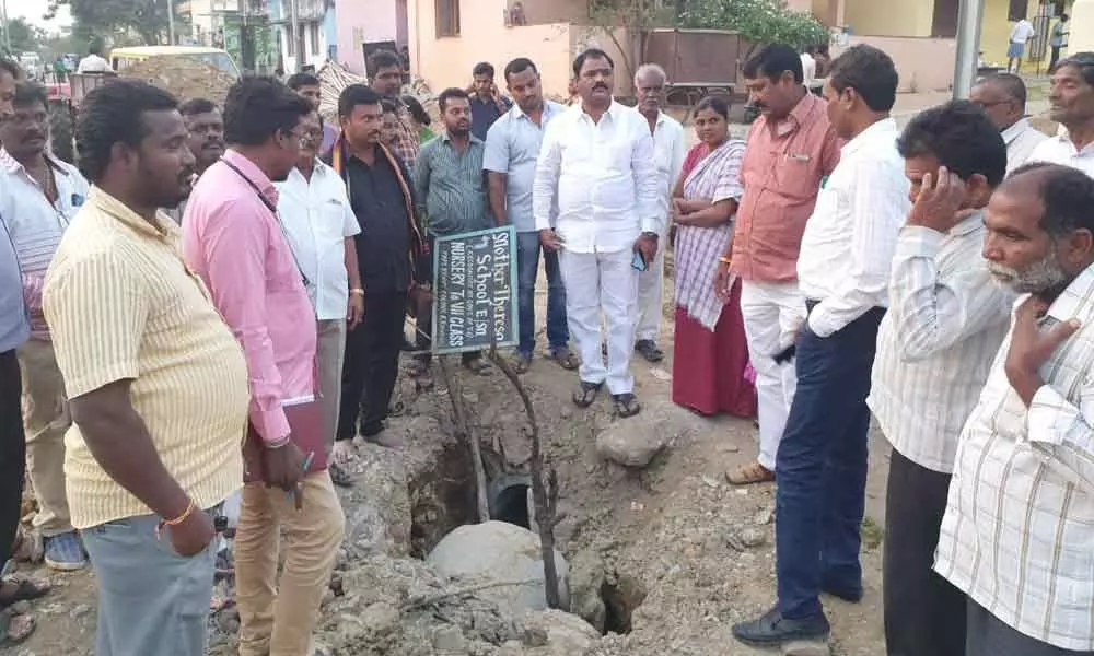 CC road only after underground drainage works in Serilingampally division