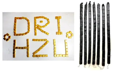 Two passengers held Rs 5.46 crore smuggled gold seized at RGIA