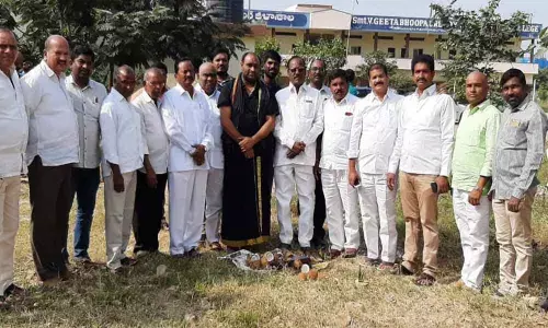 Toilet works begin at Gita Bhupal Reddy Government Junior College