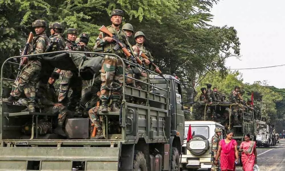 Anti-Citizenship Act protests: Eight columns of the Army, Assam Rifle deployed in Guwahati ​