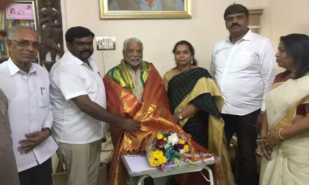 Ramanthapur: Birthday greetings to K Kesava Rao