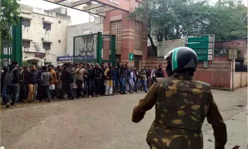 JMI students protest in Delhi against Citizenship Amendment Act