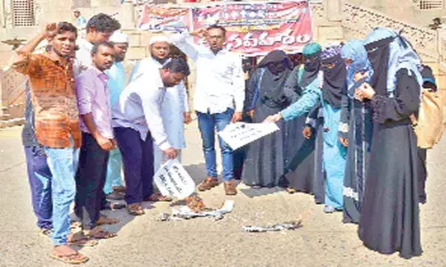 Copies of National Register of Citizens, Citizenship Amendment Bill set on fire