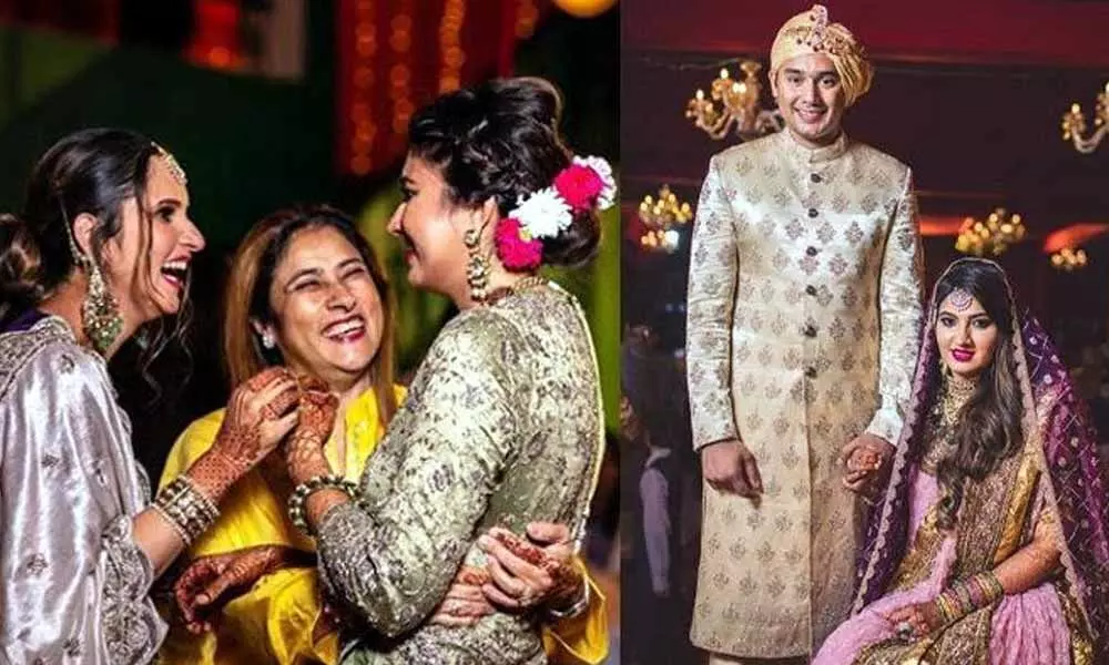 Sania Mirza S Sister Anam Looks Magical On Her Wedding Reception With Husband Asaduddin 1, she has won six grand slam titles in her. sania mirza s sister anam looks magical
