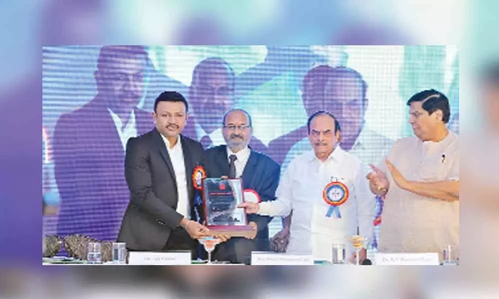 SCCL CMD receives Pride of Hyderabad Award
