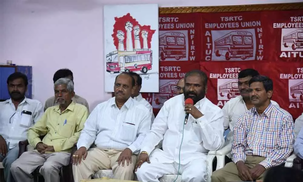 TSRTC JAC pitches for secret ballot on need for trade unions