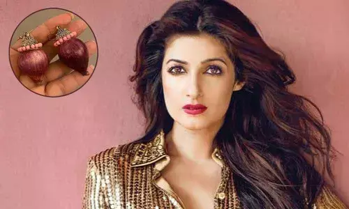 Twinkle Khanna receives onion earrings