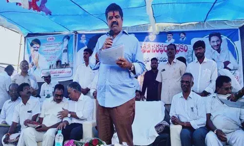 Tourism Minister Muttamsetti Srinivasa Rao launches water supply scheme in Visakhapatnam