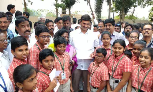 Wear a Helmet campaign by students begins: MP Raghuramakrishnamraju