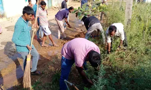 Manoharabad: Youth Icon holds cleanliness drive