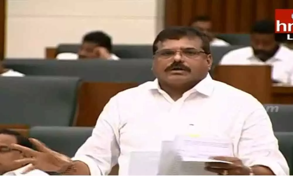 Minister Botsa Satyanarayana responds to Housing scheme in assembly, TDP walks out