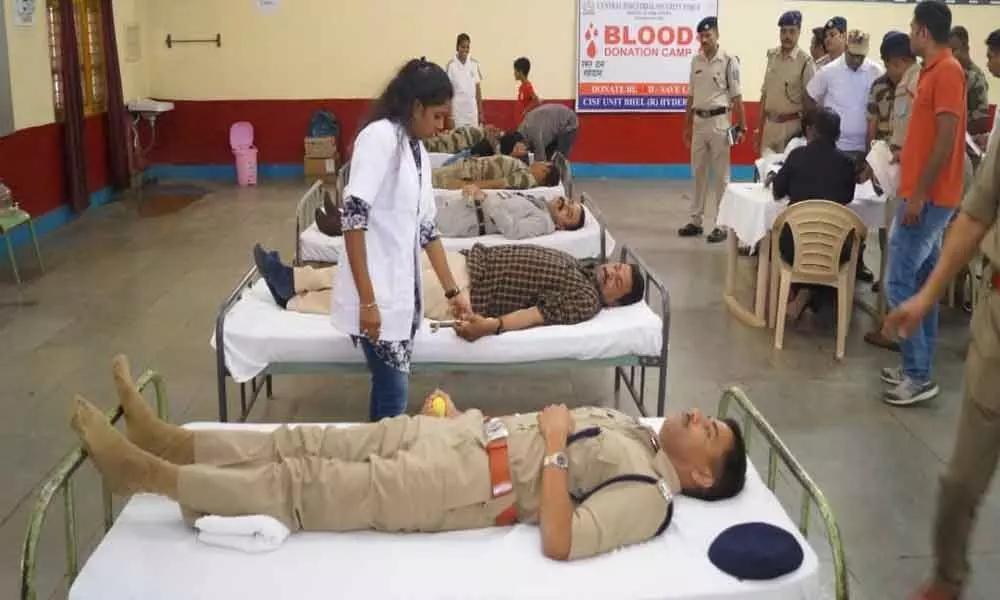 Patancheru: Blood donation camp held at CISF Unit Lines