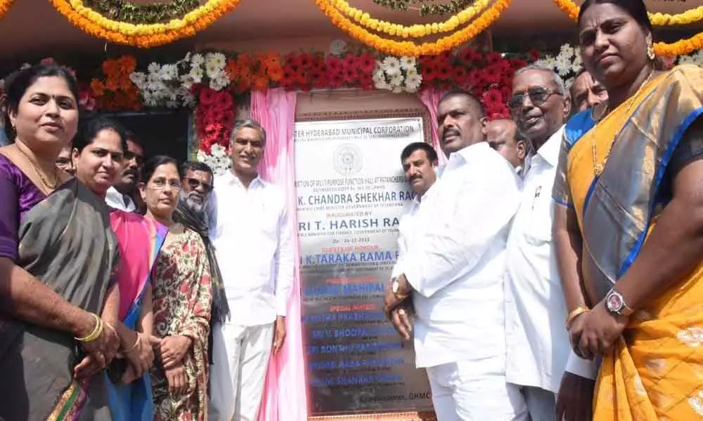 Harish Rao inaugurates several development works in Patancheru