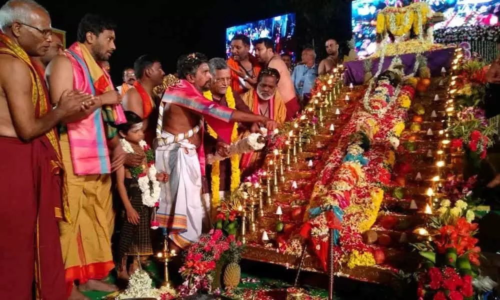 Ayyappa Maha Padipuja performed at Exhibition Grounds