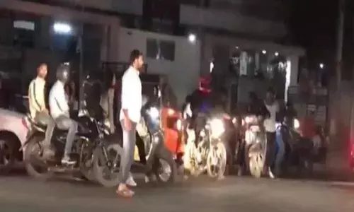 Traffic congestion at Kondapur