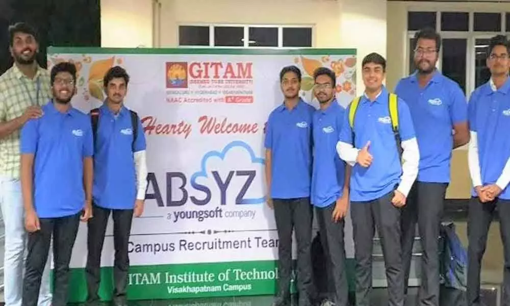 Visakhapatnam: GITAM students selected in ABSYZ campus drive