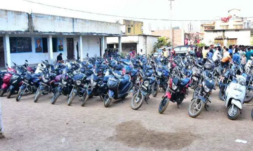 Nirmal: 100 two-wheelers seized during cordon search