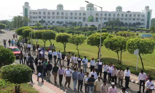 MANUU students hold anti Citizenship Amendment Act agitation