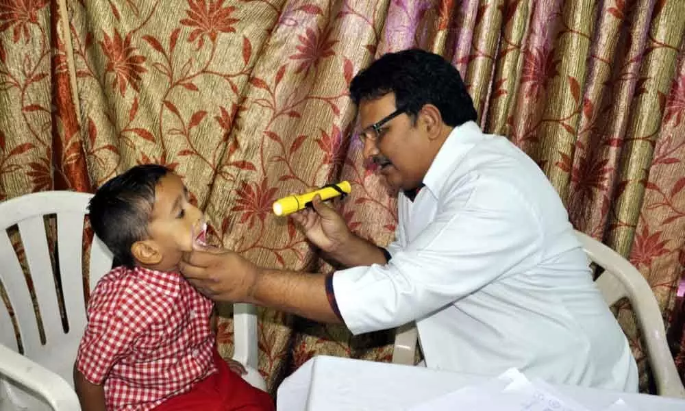Ramagundam: Free dental checkup camp held for Kids