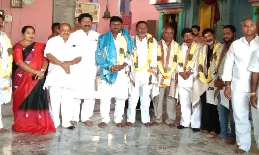 MLC Yegge Mallesh appointed temple chairman of Sri Sitaramachandra Swamy in Nagole