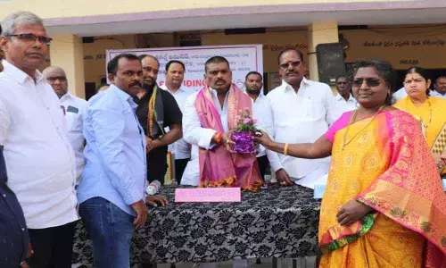 BHEL donates furniture to Zilla Parishad High School