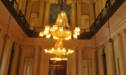 World Monuments Fund team visits Koti Womens college