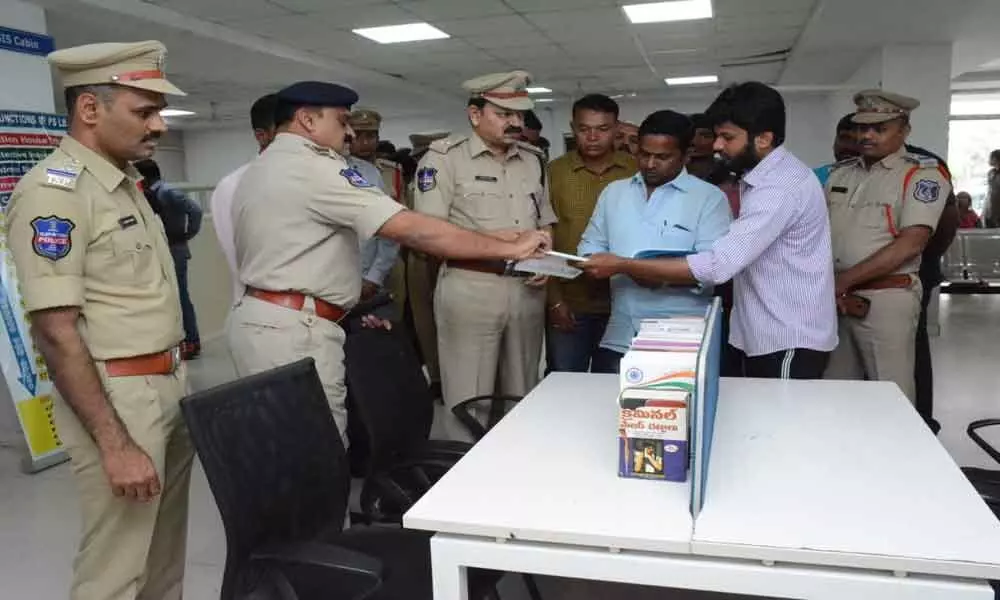 Library inaugurated at LB Nagar police station