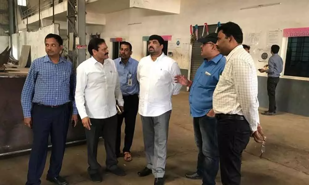 APSSDC officials visit Industrial Growth Centre in Ongole