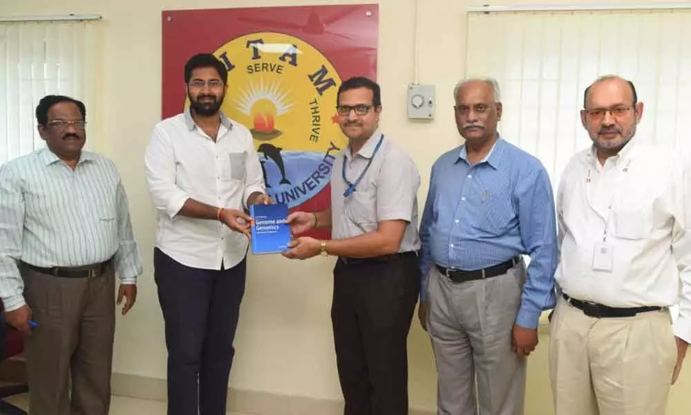 Visakhapatnam: GITAM president releases the book on genomics