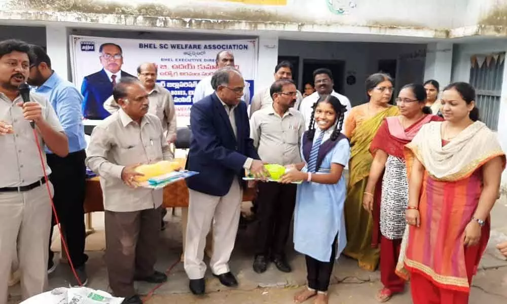 BHEL ED Uday Kumars gesture to Bhanur govt school